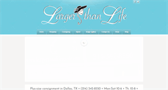 Desktop Screenshot of largerthanliferesale.com