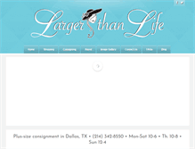 Tablet Screenshot of largerthanliferesale.com